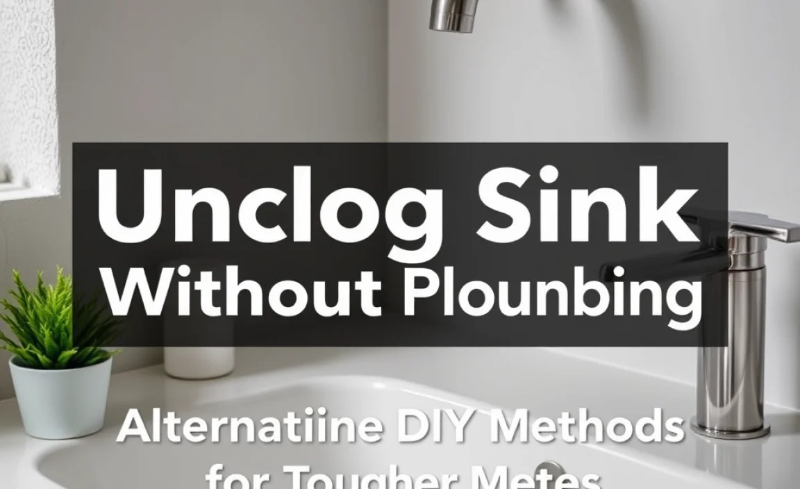 Alternative DIY Methods for Tougher Clogs