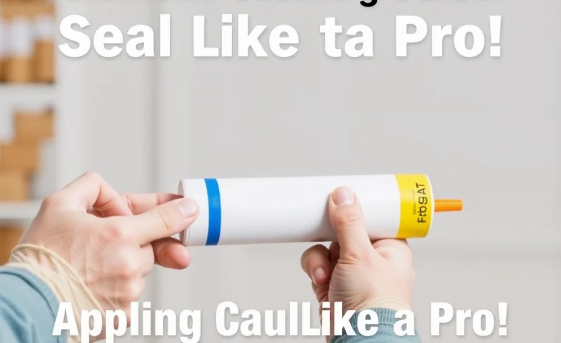 Applying Caulk Like a Pro