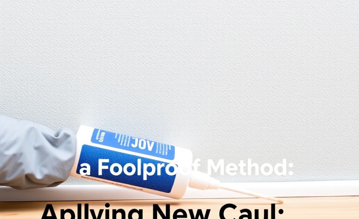 Applying New Caulk: A Foolproof Method