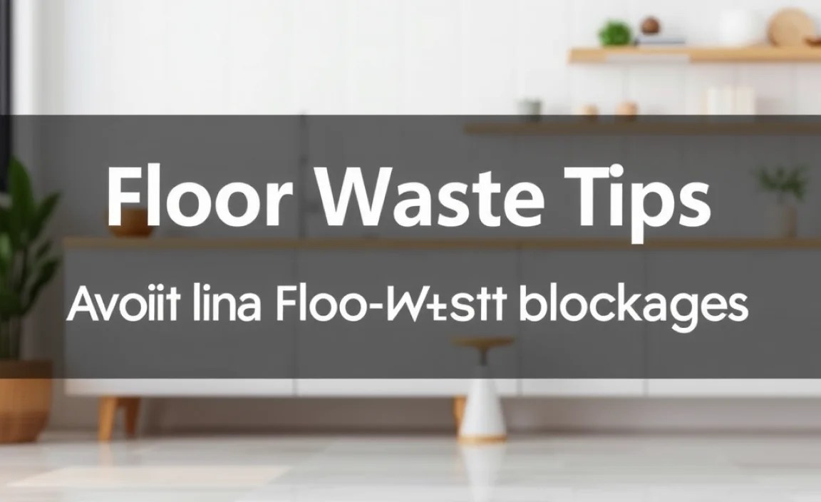 Avoiding Floor Waste Blockages