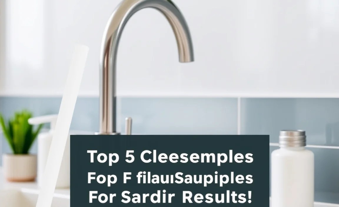 Basic Cleaning Supplies for Faucet Maintenance