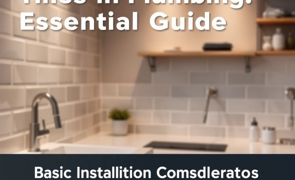 Basic Installation Considerations for Tiled Plumbing Areas