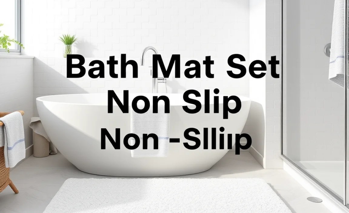 Bath Mat Set Non Slip: Essential Small Space Solution