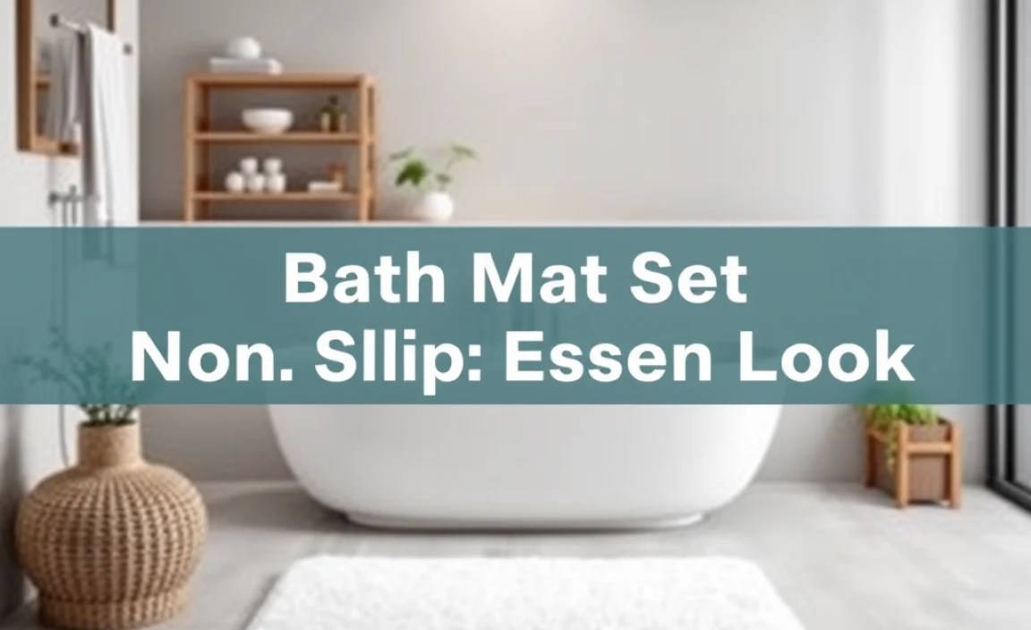 Bath Mat Set Non Slip: Your Essential Minimal Look