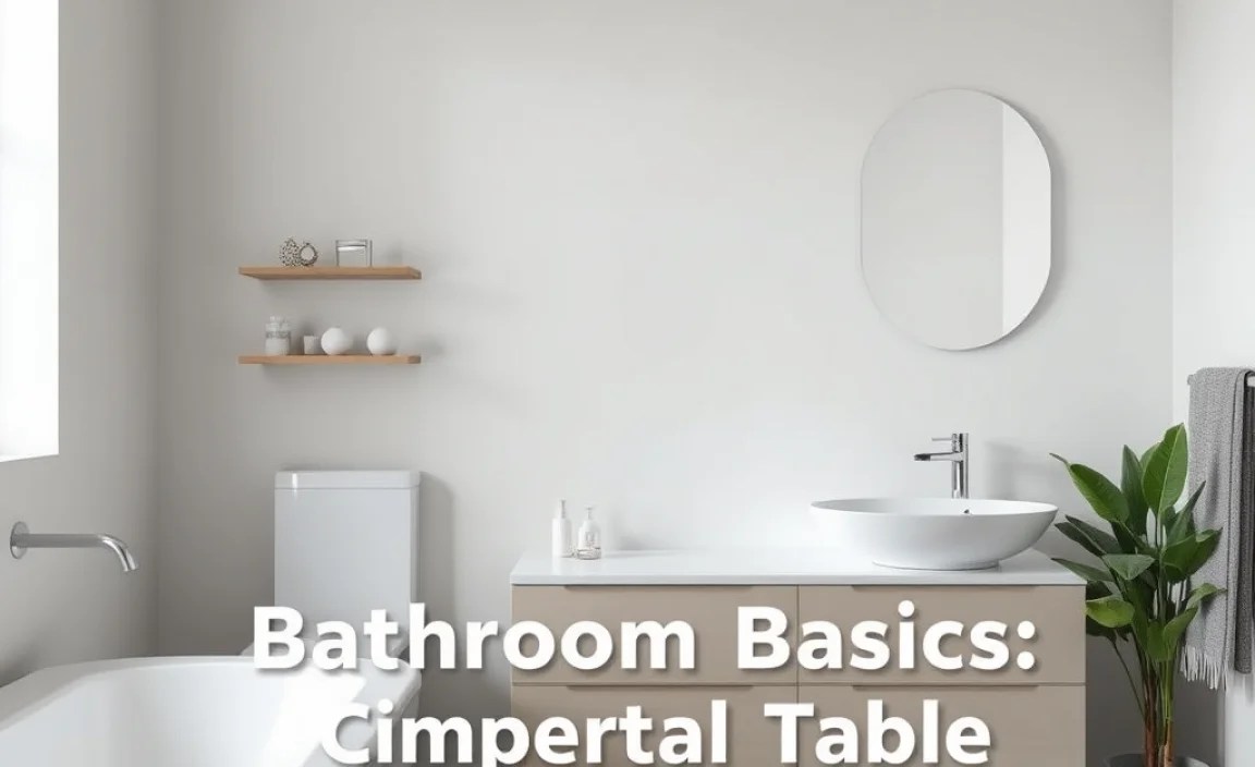 Bathroom Fixture Basics: A Comparison Table