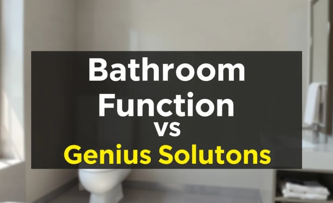 Bathroom Function vs Alternative: Genius Solutions