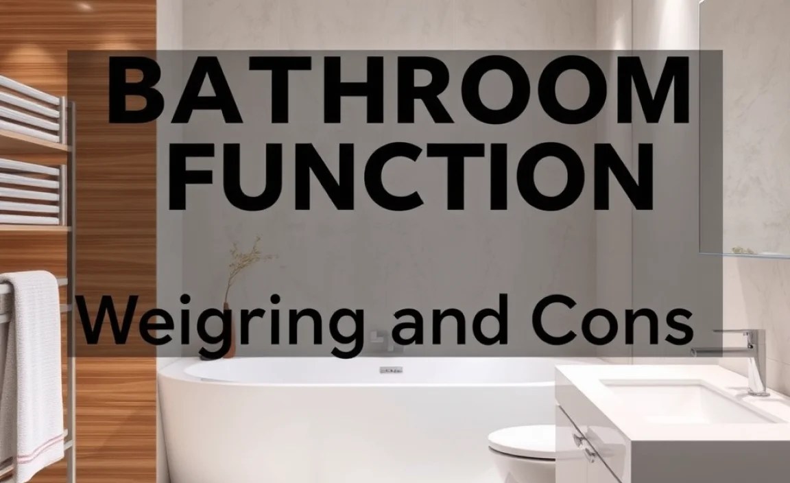 Bathroom Function: Weighing the Pros and Cons