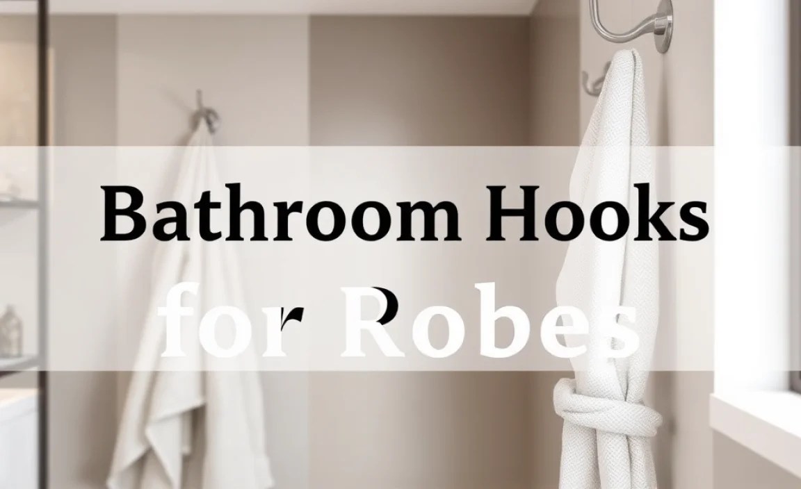 Bathroom Hooks for Robes: Essential Space-Saving Solutions