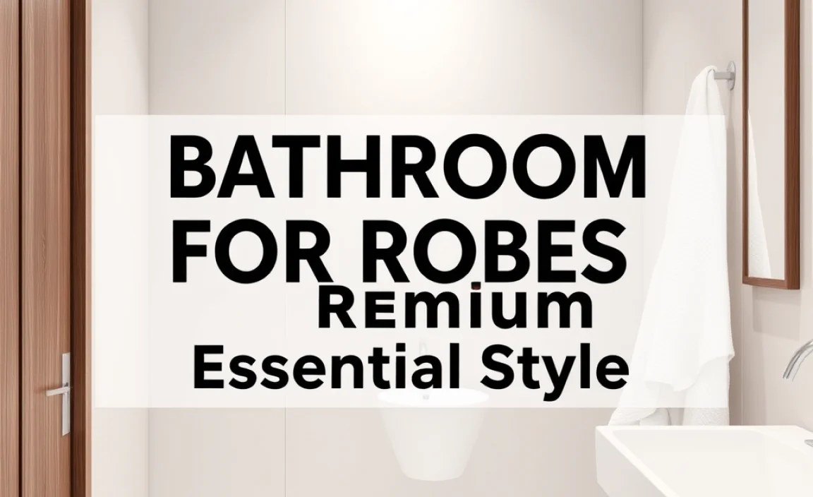 Bathroom Hooks For Robes Premium: Essential Style