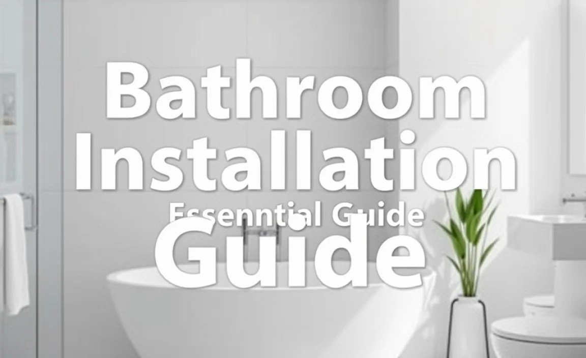 Bathroom Installation: Genius & Essential Guide