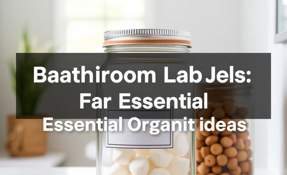 Bathroom Labels For Jars: Essential Organization Ideas