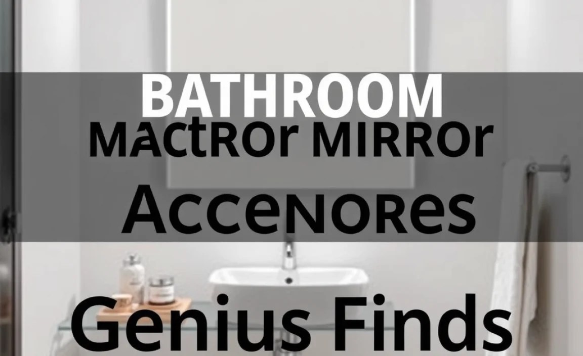 Bathroom Mirror Accessories Bundle: Genius Finds