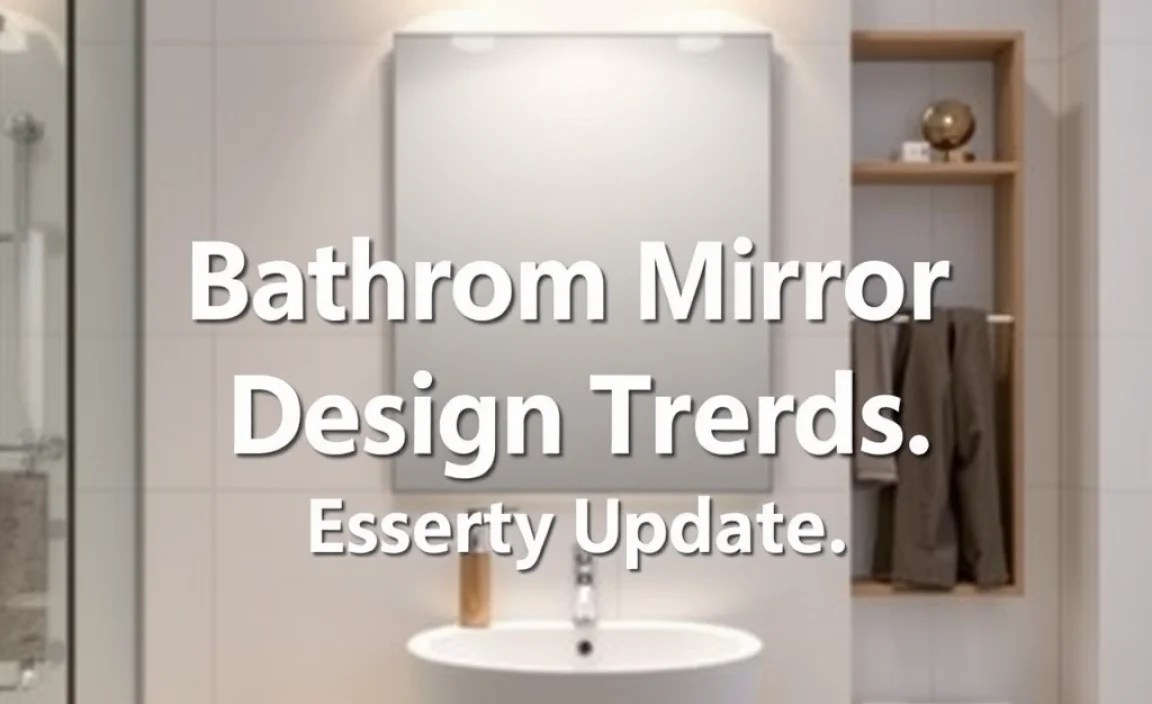 Bathroom Mirror Accessories Design Trends: Essential Update