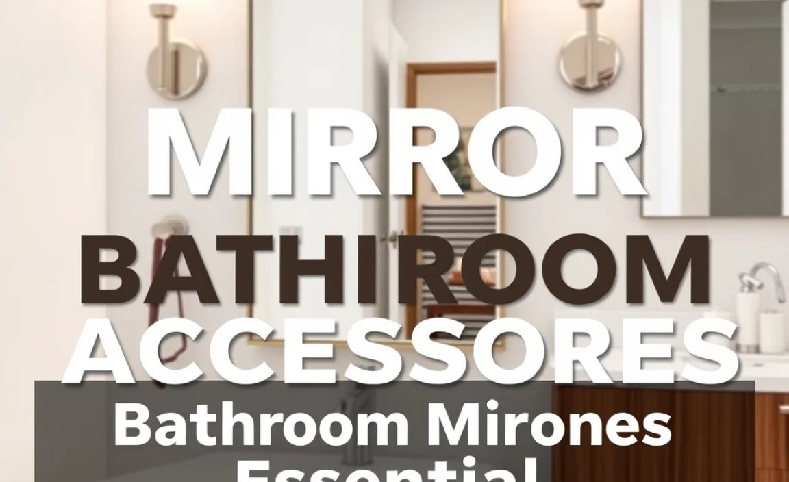Bathroom Mirror Accessories: Essential Upgrades