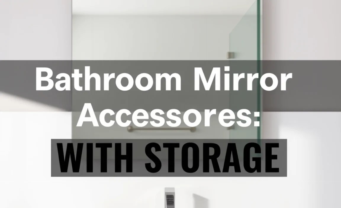Bathroom Mirror Accessories With Storage: Genius Solutions