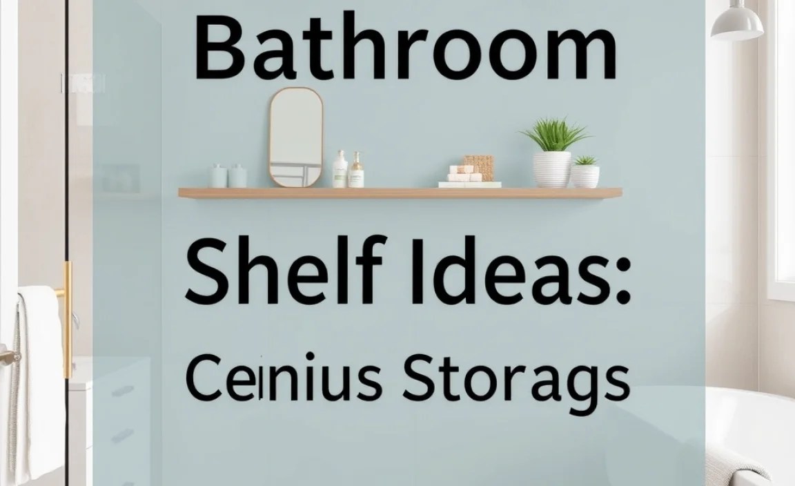 Bathroom Shelf Ideas Bundle: Genius Storage Solutions