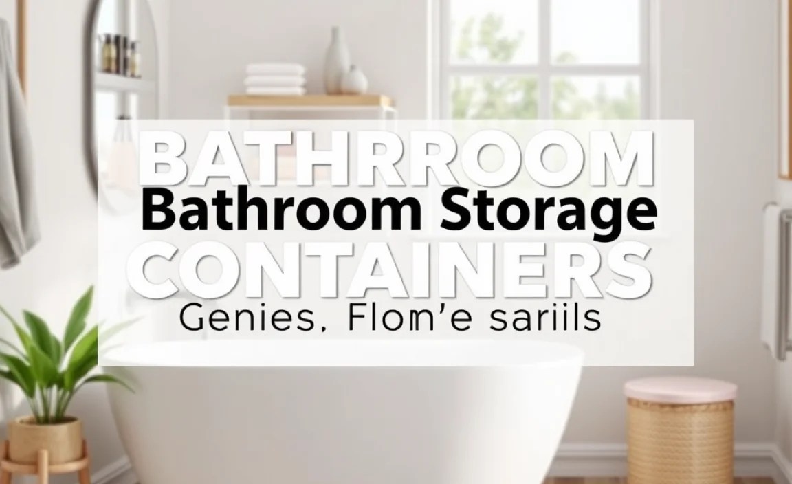 Bathroom Storage Containers: Genius Modern Home Buys