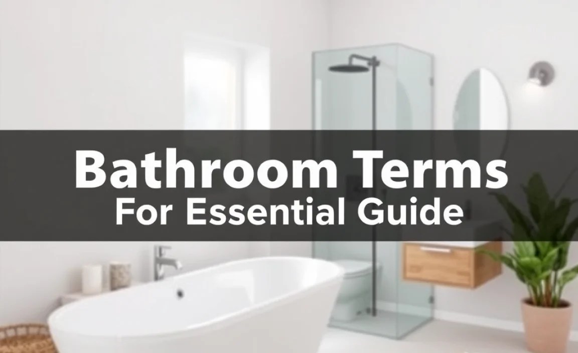 Bathroom Terms For Beginners: Essential Guide