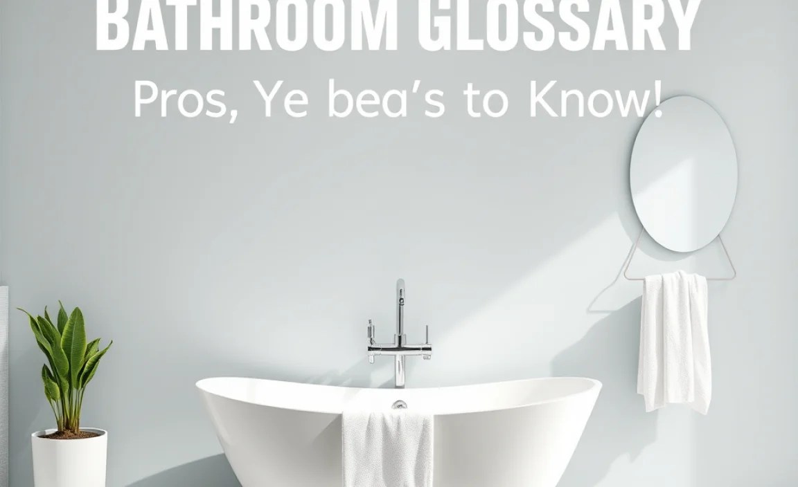 Bathroom Terms for Kids