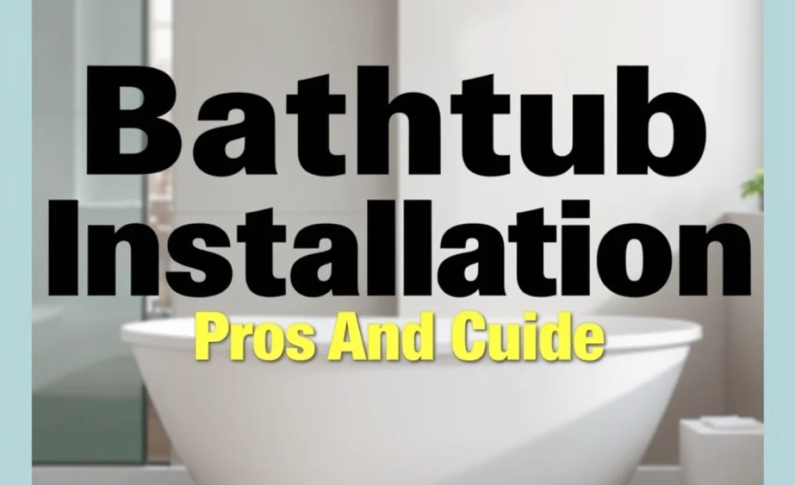 Bathtub Installation Pros And Cons: Essential Guide