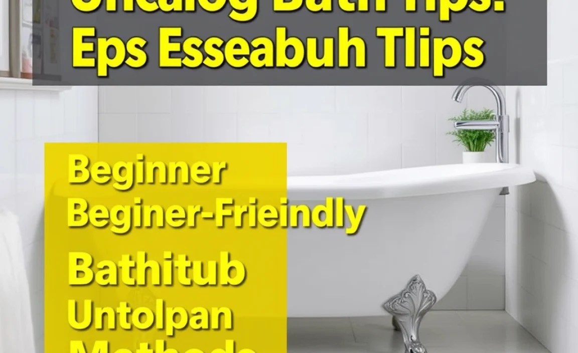 Beginner-Friendly Bathtub Unclogging Methods