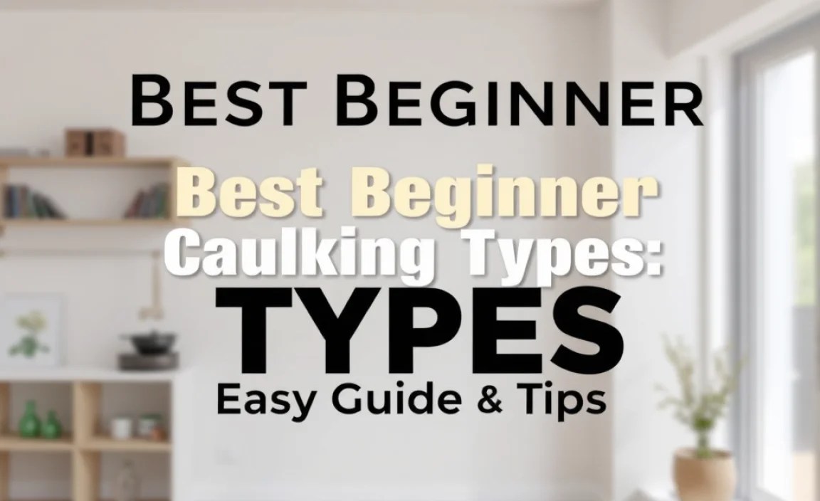 Best Beginner Caulking Types: Easy Guide & Tips