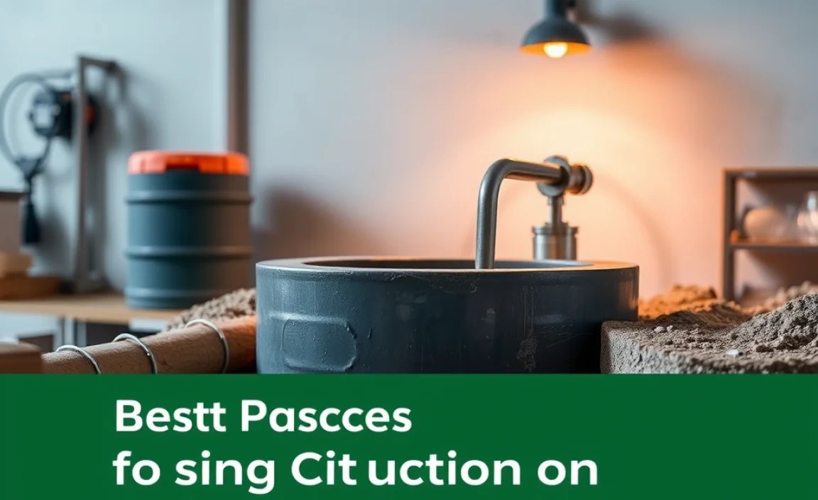Best Practices for Using Cisterns on Construction Sites