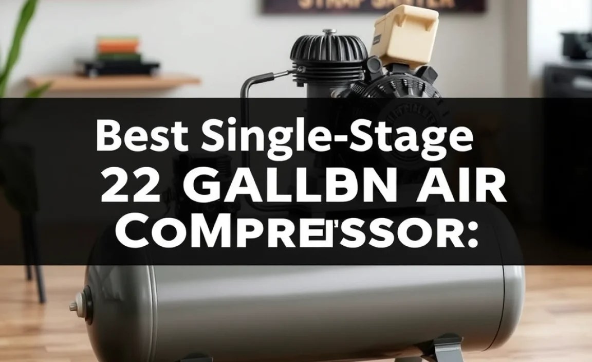 Best Single-Stage 22 Gallon Air Compressor: Essential Pick