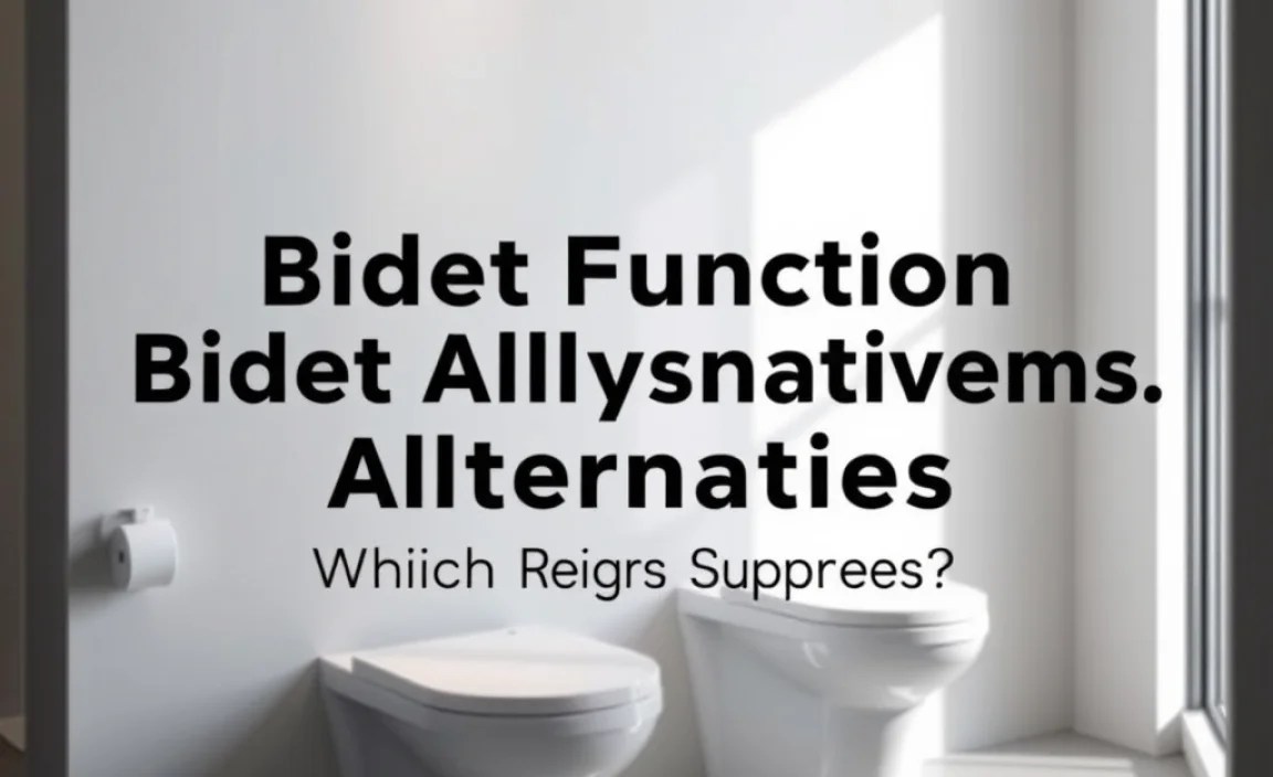 Bidet Function vs Alternatives: Which Reigns Supreme?