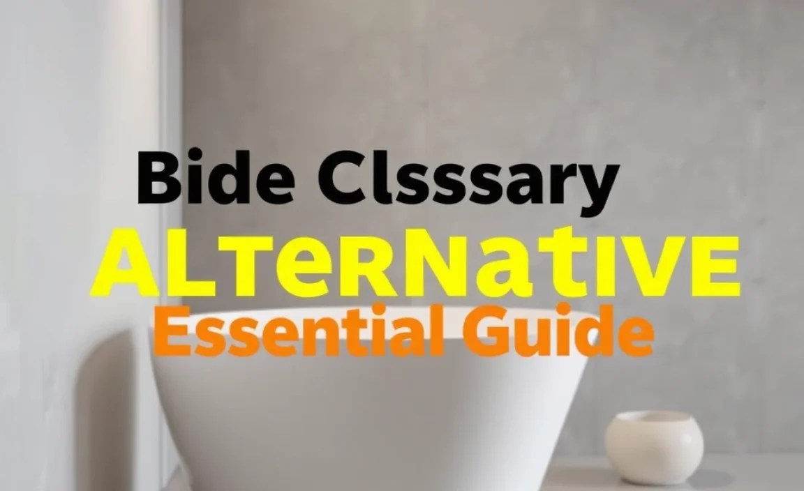 Bidet Glossary vs Alternative: Essential Guide
