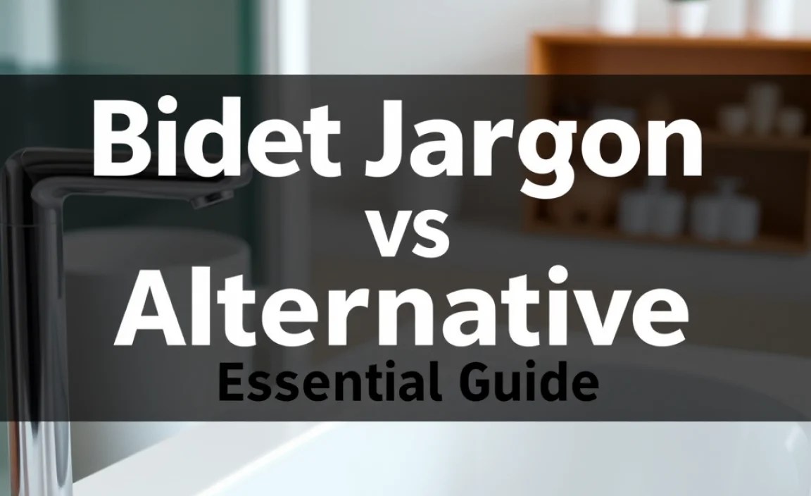 Bidet Jargon vs Alternative: Essential Guide