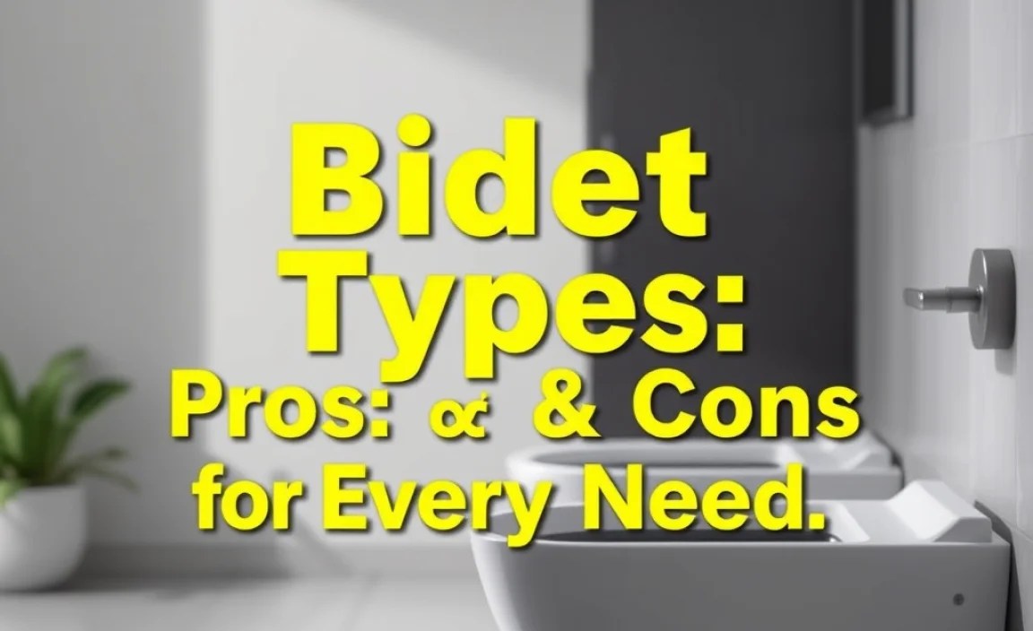 Bidet Types: Pros & Cons Explained for Every Need