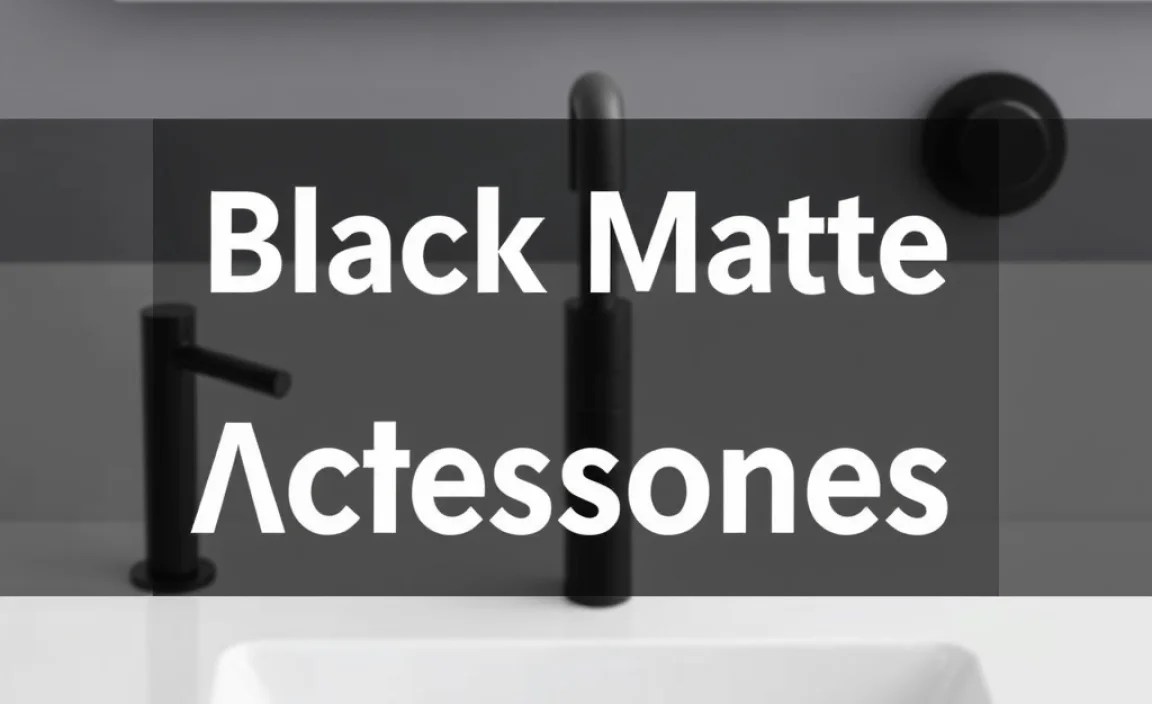 Black Matte Bathroom Accessories: Best & Essential