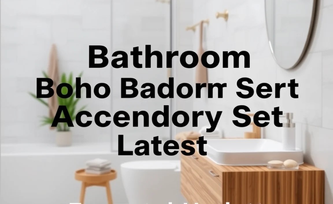 Boho Bathroom Accessory Set Latest: Essential Update
