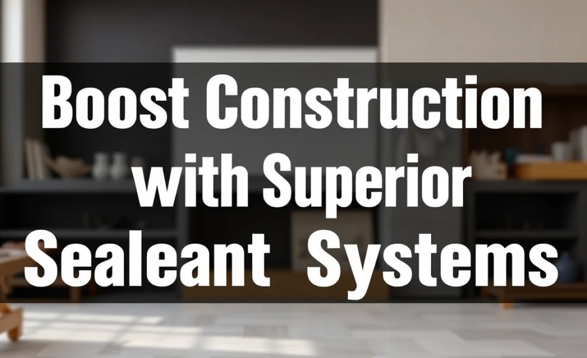 Boost Construction with Superior Sealant Systems