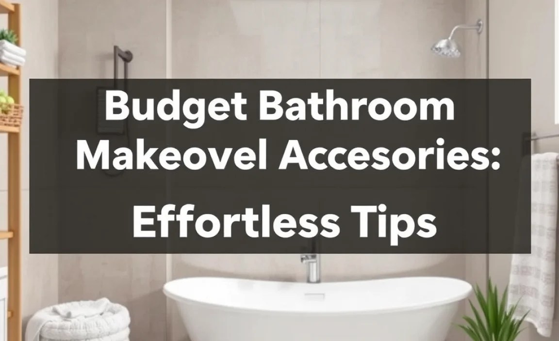 Budget Bathroom Makeover Accessories Essentials: Effortless Tips