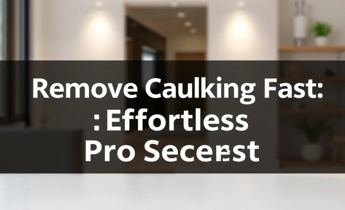 Caulk Removal Methods: A Quick Comparison