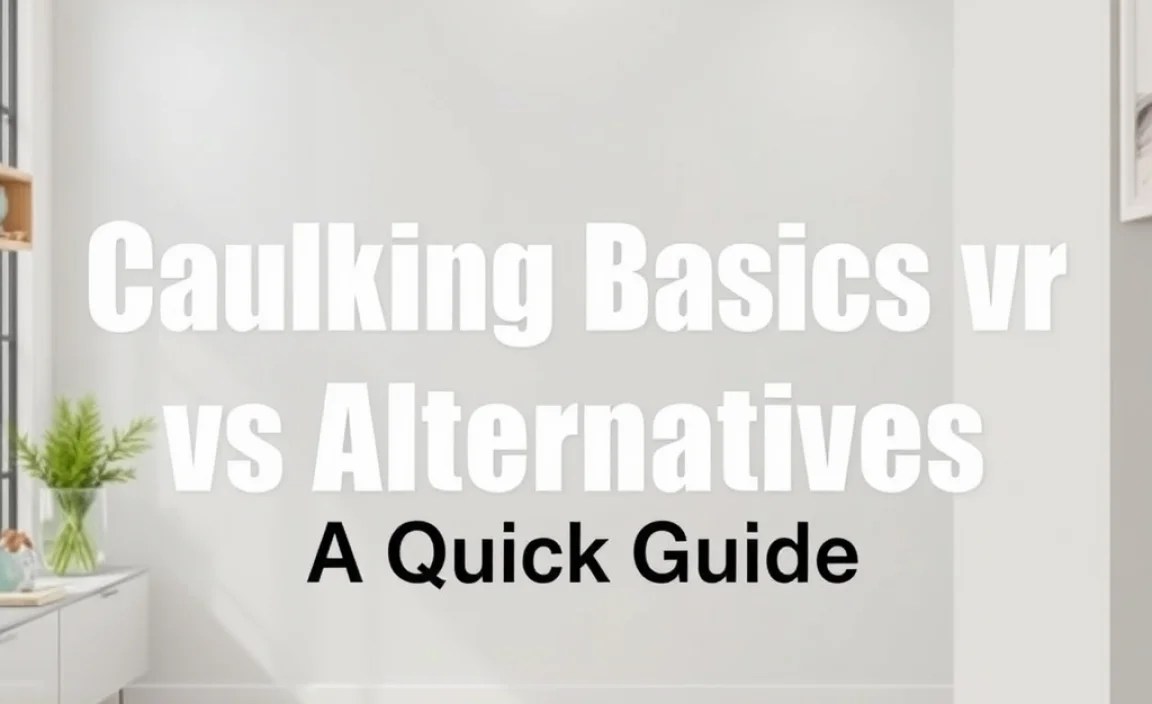 Caulking Basics vs Alternatives: A Quick Guide