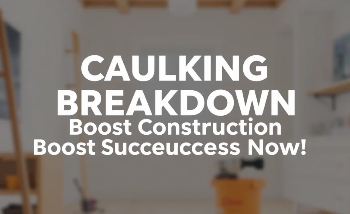 Caulking Breakdown: Boost Construction Success Now!
