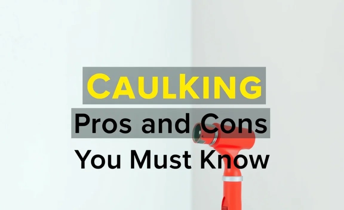 Caulking Breakdown Pros and Cons