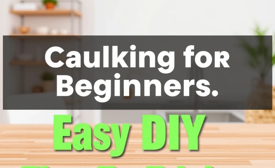 Caulking for Beginners: Easy DIY Tips & Tricks