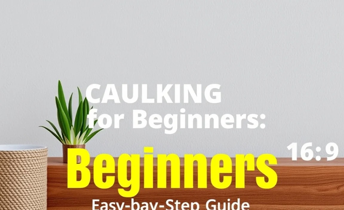 Caulking for Beginners: Easy Step-by-Step Guide