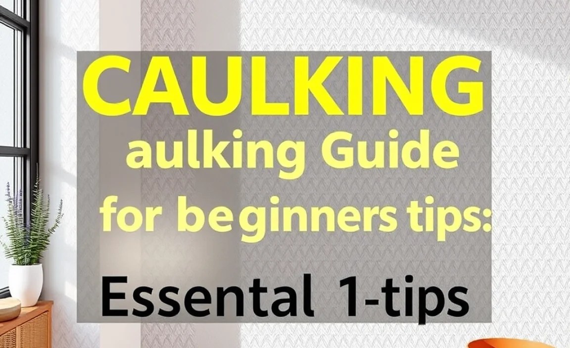 Caulking Guide For Beginners: Essential Tips