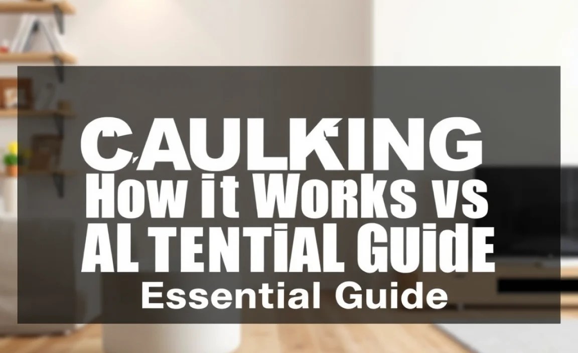 Caulking How It Works vs Alternative: Essential Guide