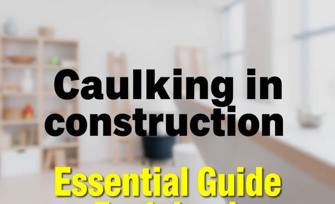 Caulking in Construction: Essential Guide Explained