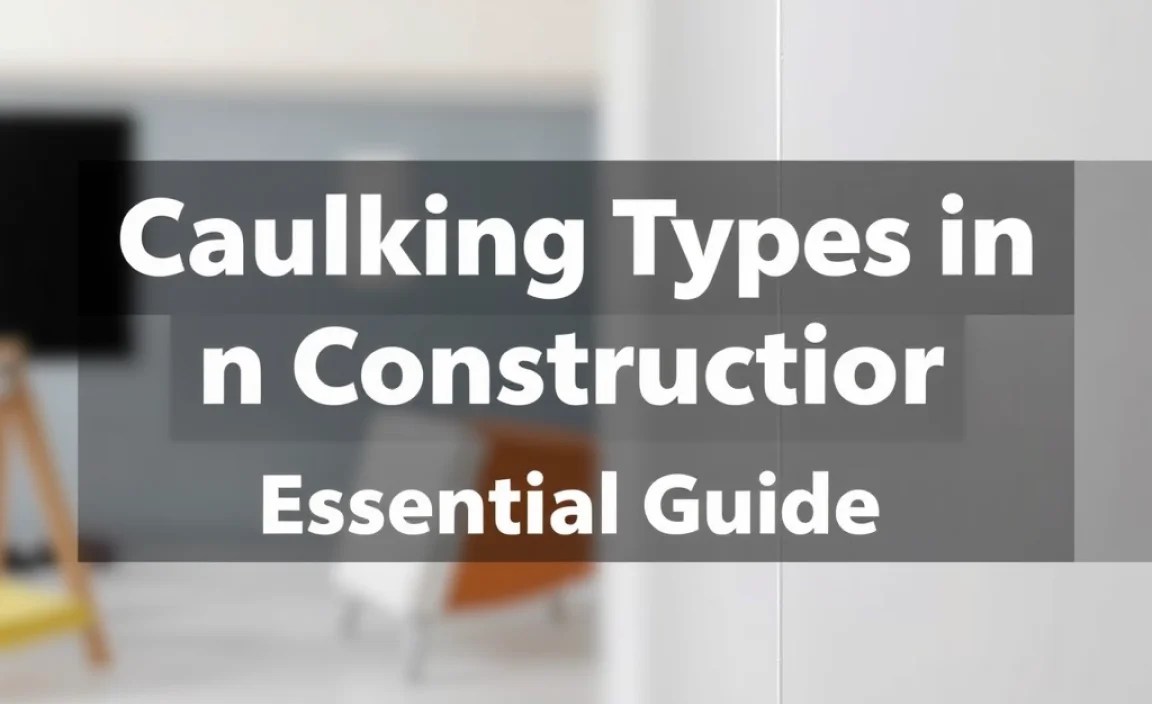 Caulking Types In Construction: Essential Guide