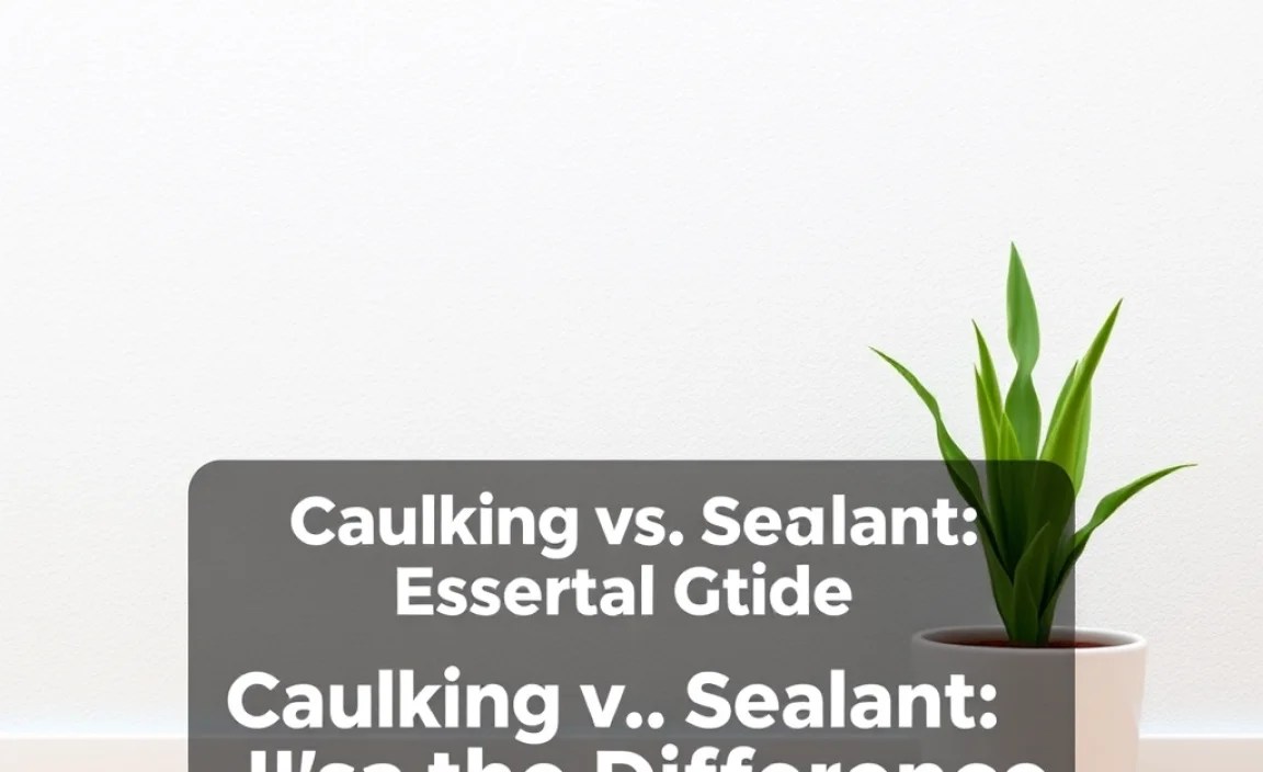 Caulking vs. Sealant: What’s the Difference?