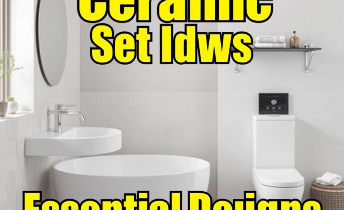 Ceramic Bathroom Set Ideas: Essential Designs