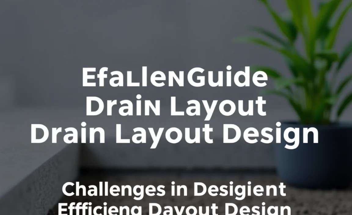 Challenges in Designing Drain Layouts