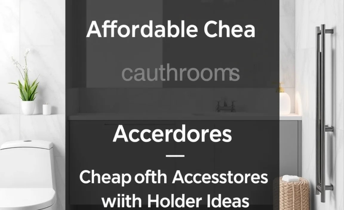 Cheap Bathroom Accessories with Holder